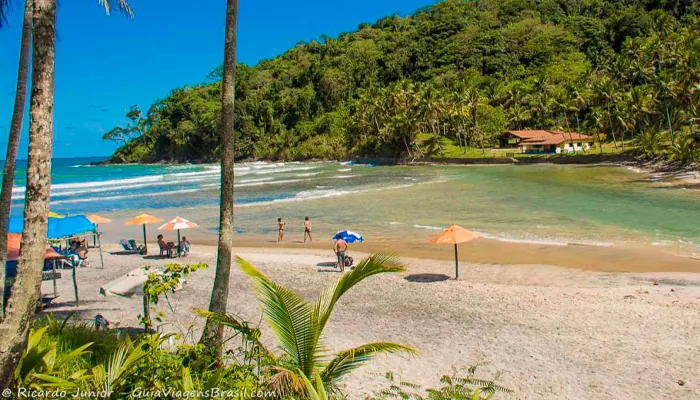 Praia de Jeribaçu litoral sul da bahia