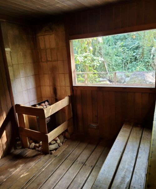 Sauna seca da Pousada Bromélias